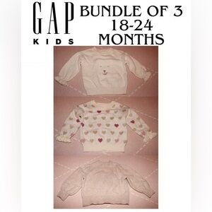 GAP Kids Toddler Girl Ruffle Sweater Bundle 18-24 months